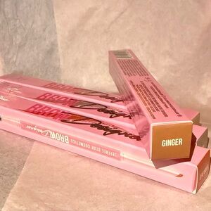 Jeffree Star Brow Designer Pencil with Brush in GINGER - (warm golden brown) NIB